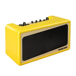 Sonicake Amp Toast Speaker Mini Guitar Combo Amplifier Light weight All-in-one Bluetooth Bedroom Multi-Effects QAM-50