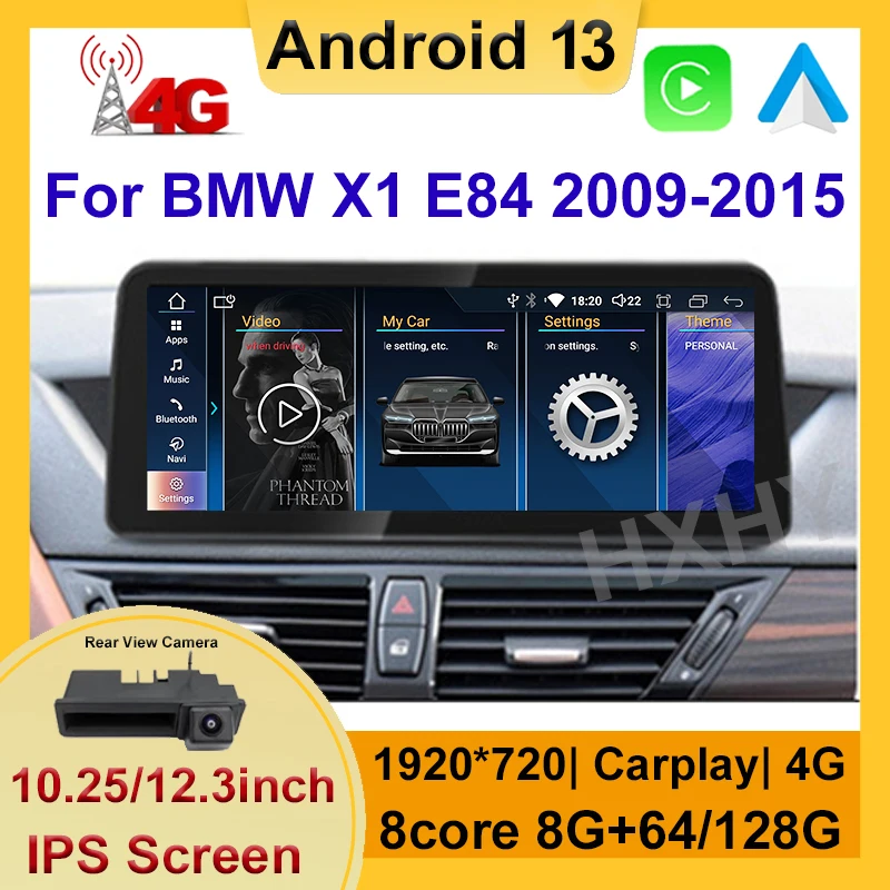 

10,25/12,3 дюймов Android 13 8 + 128G автомобильный Dvd-плеер для BMW X1 E84 2009-2015 радио Gps-навигация мультимедийный стерео