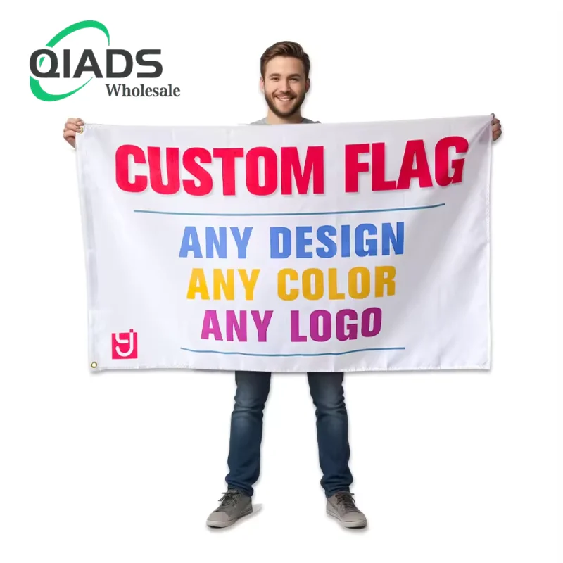 

QiAds pvc Spray painted banner cloth outdoor photo processing grid cloth hanging flag mesh double spray cloth advertising cloth