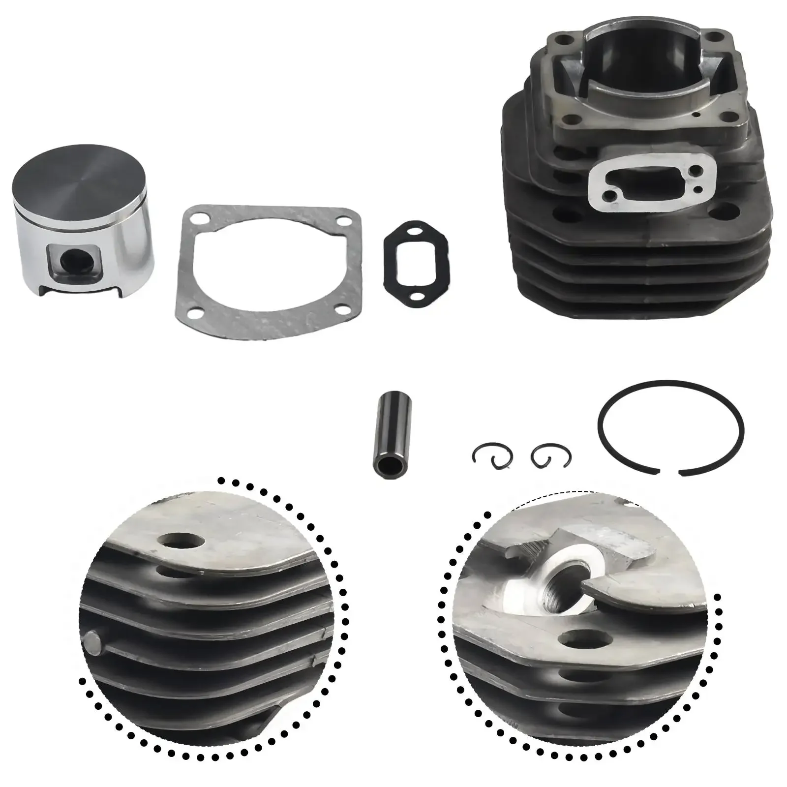 Imagem -06 - Nikasil Cilindro Pistão Crank Bearing Kit Ajuste para Husqvarna 61 268 272 Jonser630 625 Motosserra 503 53 20 71 48 mm