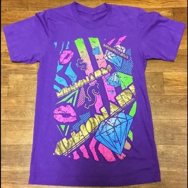 Millionaires Band Heavy Cotton Purple T shirt All Size S 4XL 2HRC95