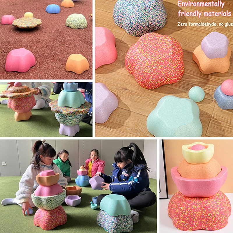 5 szt. Dotykowa integracja sensoryczna Szkolenie Sprzęt sensoryczny Równowaga piankowa Stepping Stone Dziecięce zabawki sportowe Gry na świeżym powietrzu