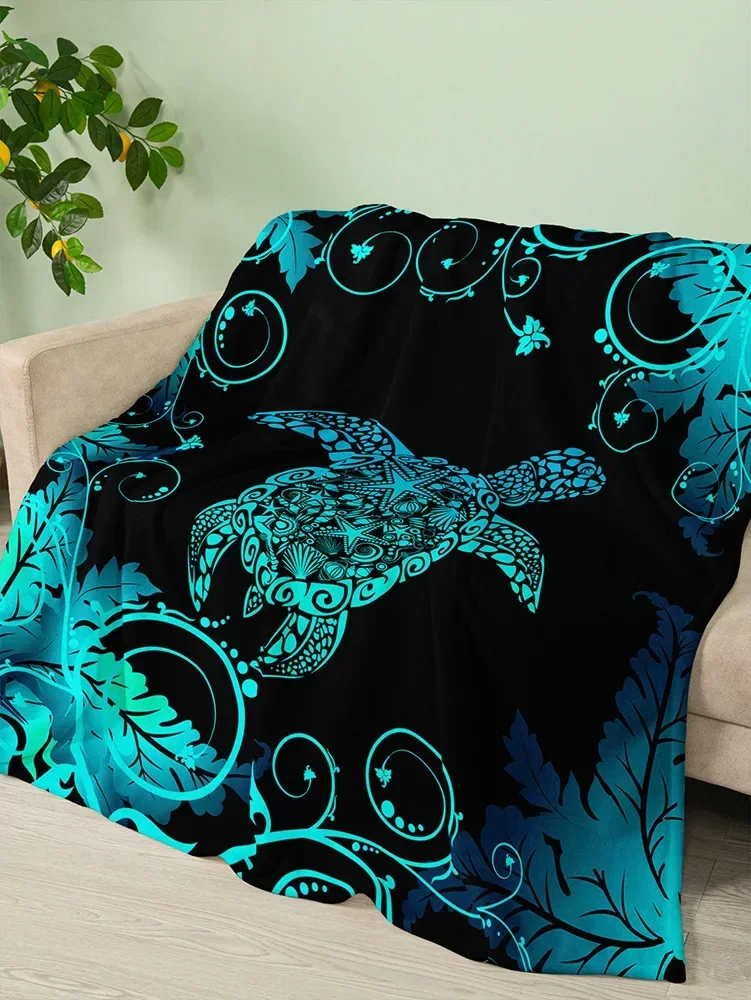 

Hot-selling 3d Printed Marine AnimalsTurtlesSharks Blanket Air Conditioner Portable Home OfficeLunch Break Throw sale by bulk