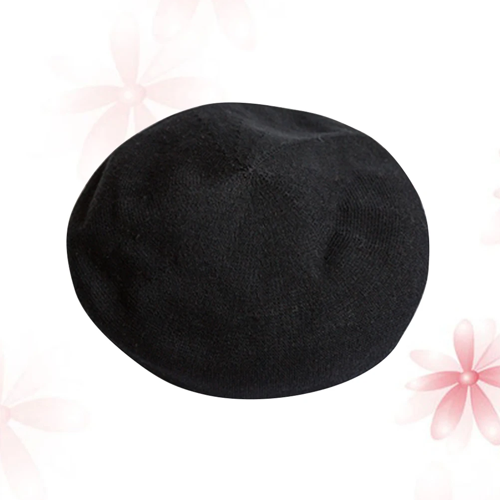 

Sun Visor Summer Hat Women Black Wide Brimmed Cap Beach Beret for Hats Fashionable Miss