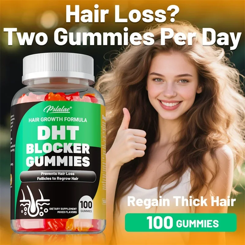 

DHT Blocker Gummies - Reduces Prostate Inflammation, Preventing Hair Loss, Promotes Hair Growth, Supports Prostate Health
