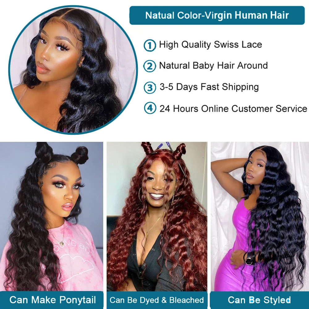 Loose Wave Bundles Remy Hair Extensions Human Hair Bundles 3PCS Natural Black 4 Bundles Deal Peruvian Hair Weave Bundles