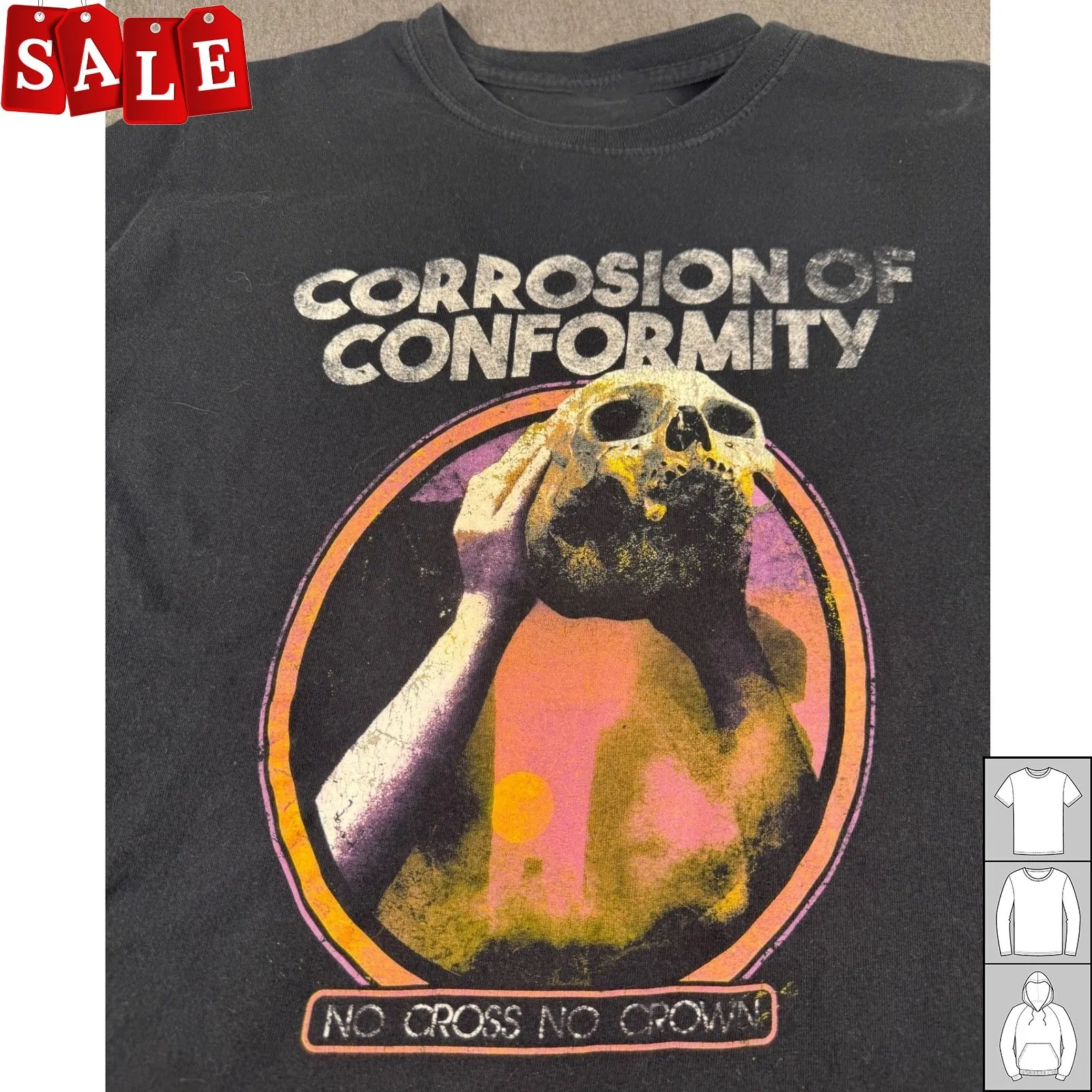 New Popular Corrosion of Conformity No Cross No Crown Unisex S-235XL JM532