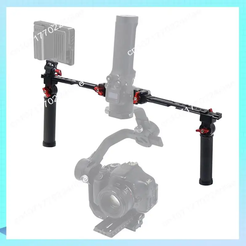 

A17Z For DJI Ruying RSC 2 RS2 Pot Handle Portable Double Handheld Stabilizer Carbon Fiber Folding Handle Set Replacement Parts A