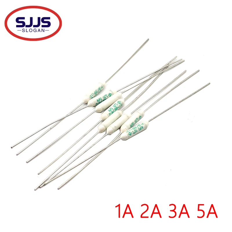 【50-10PCS】New Ceramic Temperature Fuse JET RF AUPO 1A 2A 3A 5A 250VAC Thermal Fuse P0/P1/P2/P3/P4/P5/P7/P12-F