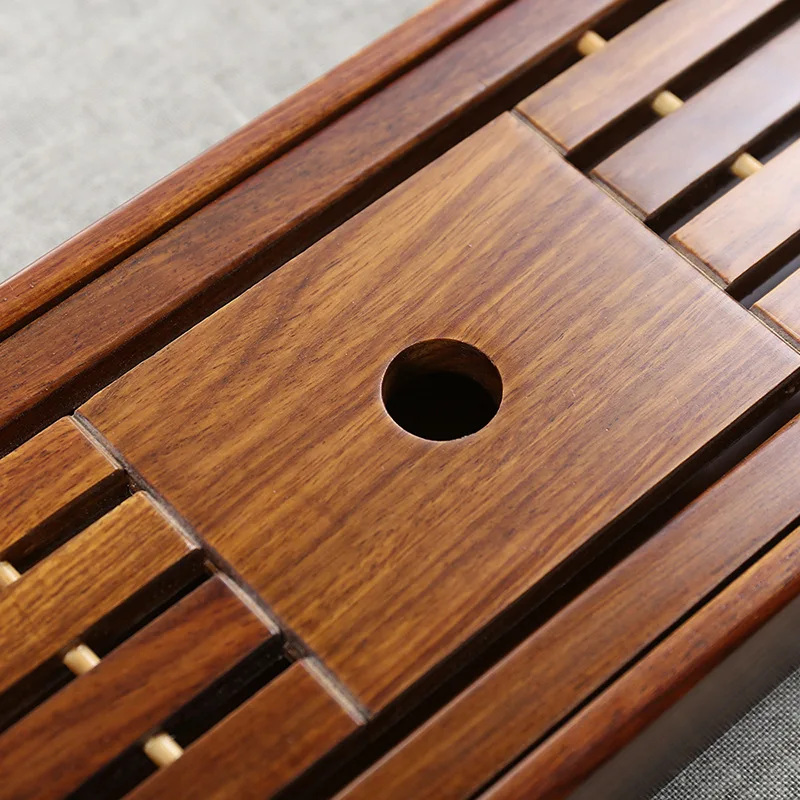 Solid wood mini tea tray, rosewood water storage small tea table, mahogany tea tray