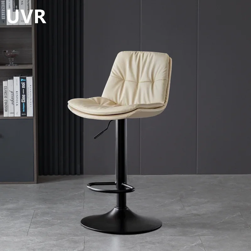 UVR Bar Stool Home Kitchen High Chair Bedroom Makeup Backrest Chair Lift Swivel Stool Bar Salon Front Cashier Bar Stools