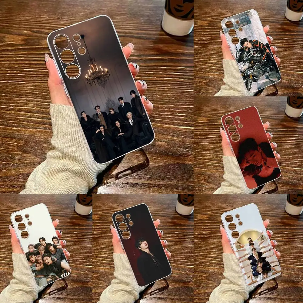 Hot O-ATEEZ Kpop Phone Case For Samsung S25,24,21,22,23,30,Ultra,20,Plus,Fe,Lite,Note Transparent Cover
