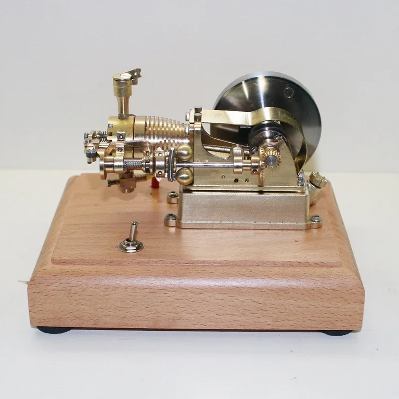 Modelo de motor de cuatro tiempos de latón, potencia de encendido de 4,5 V, motor de gasolina M20, experimento científico, material didáctico, modelo de motor, juguete para regalo