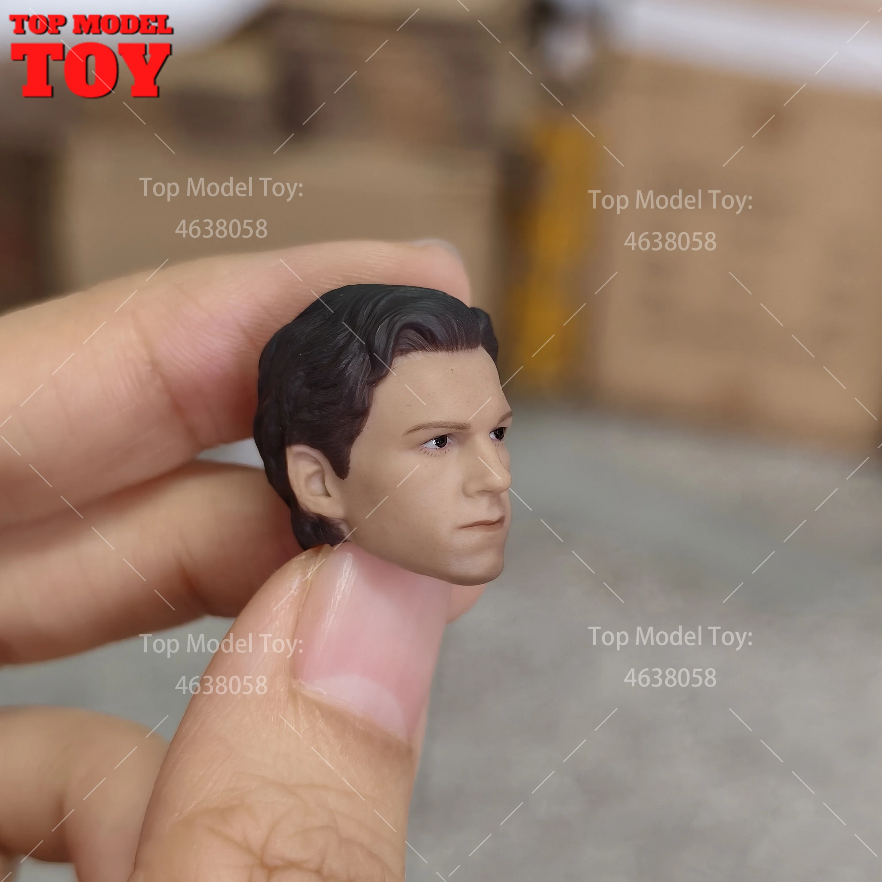 1/12 مقياس توم هولاند رئيس نحت رسمت/غير مصبوغ رئيس نحت صالح 6 ''ذكر الجندي عمل الشكل الجسم الدمى لمحبي #4