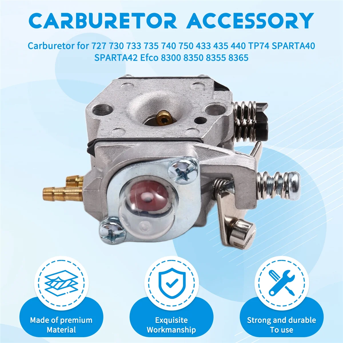 

AA98 Carburetor for Brushcutter 727 730 733 735 740 750 433 435 440 TP74 SPARTA40 SPARTA42 Efco 8300 8350 8355 8365