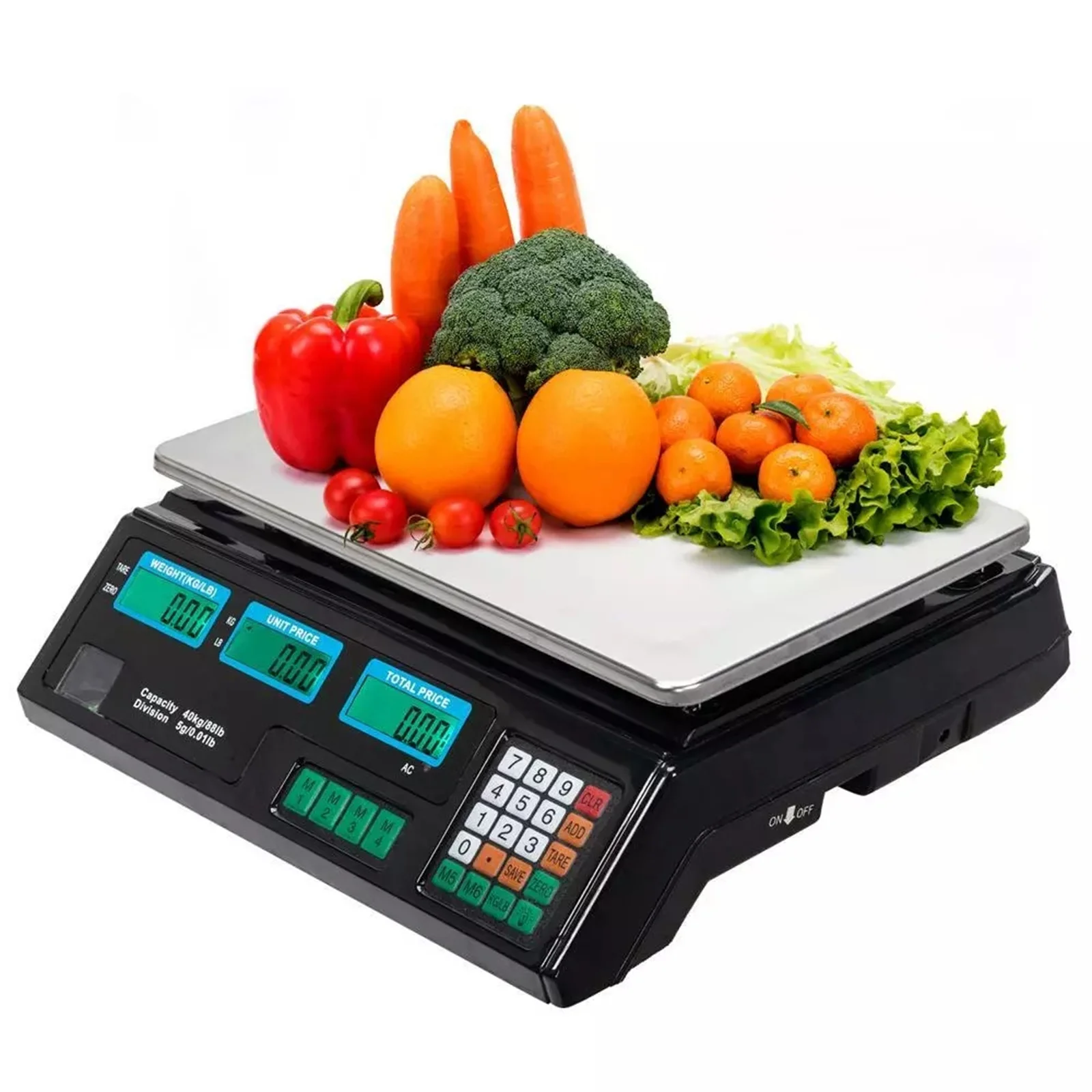 

New Digital Weight Scale Price Computing Food Meat Produce Deli Market 88lb