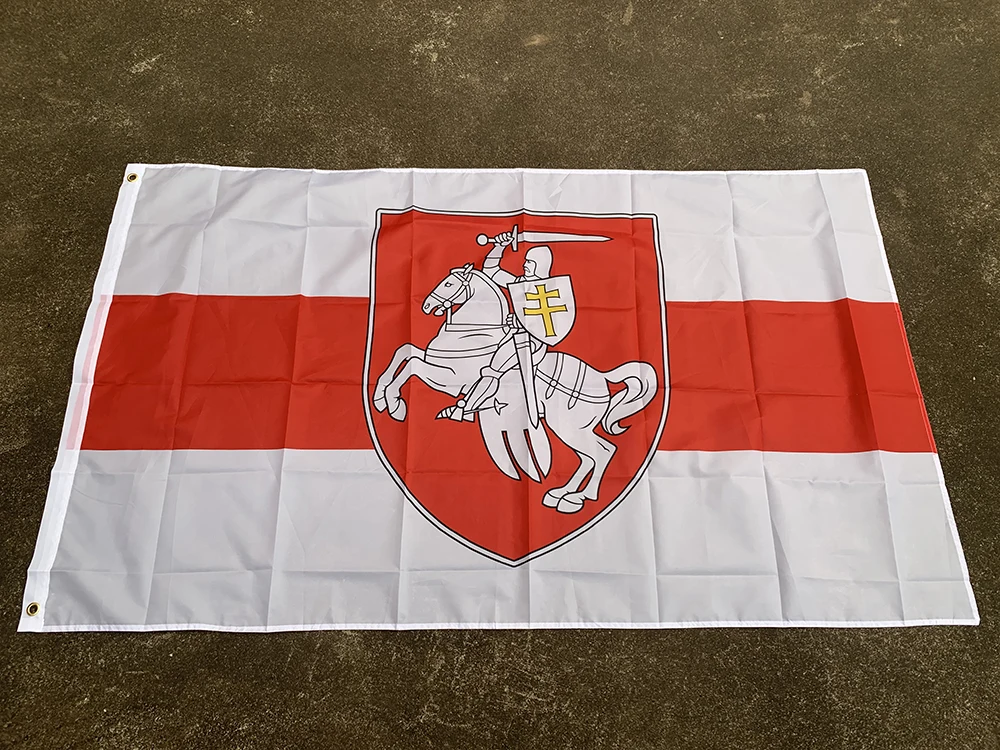 Z-ONE FLAG Belarus White Knight Pagonya Flag  90X150cm High Quality polyester hanging  Indoor Outdoor Home decoration