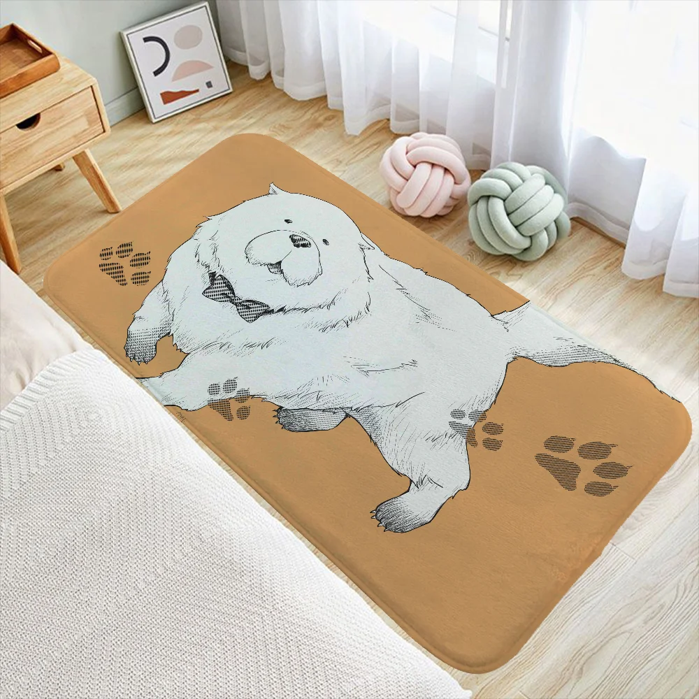 Spy X Family Anya Bathroom Foot Mat for Hallway on the Floor Customized Carpet Rug Doormat Entrance to Home Accsessories Carpets