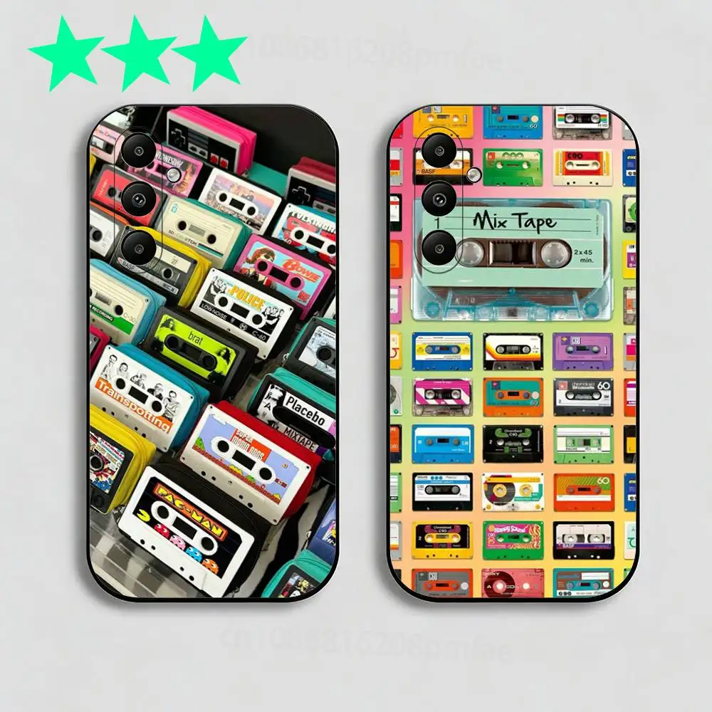 

Cords Phone Case For Samsung Galaxy A13,21s,22,31,32,40,52,71,A91 Soft Black Shell