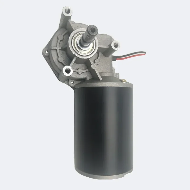 D63mm Right-hand Worm Gear Reduction Motor 24V Micro Motor with Self-locking DC