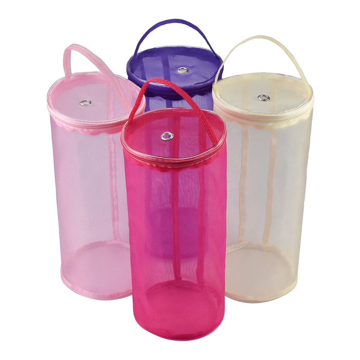 

1pc colorful multi-size PVC mesh yarn storage bag, DIY hand-knitting tool and crochet thread storage bag