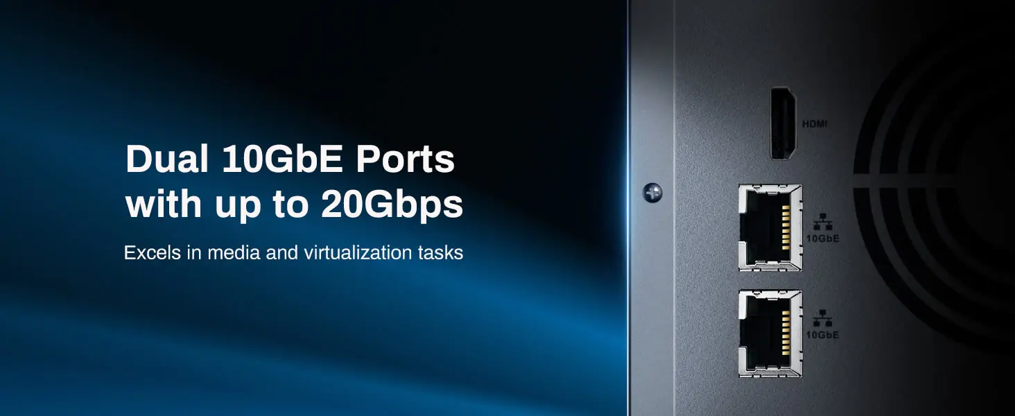 TERRAMASTER T9-500 Pro NAS Storage - 9Bay Core i7 1255U 10 Cores 12 Threads CPU, 16GB DDR5, Network Attached Storage (Diskless))