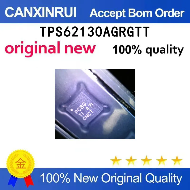 (5-100 pieces)TPS62130AGRGTT brand new original silk screen PC8Q TPS62130AGRGTR