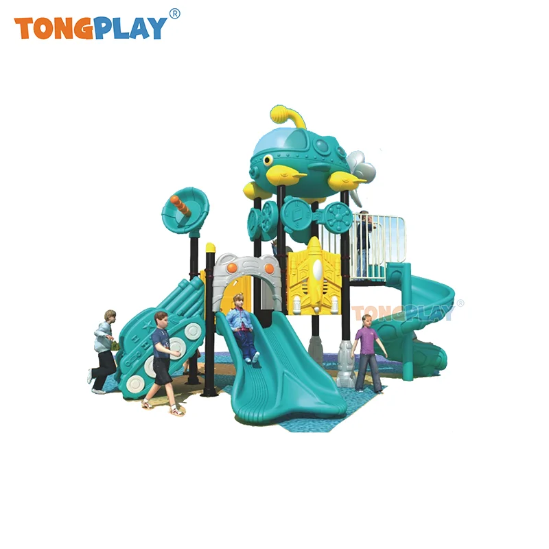 Tong play factory kid plastic for beach and park hot sale quality large slides amusement equipment children's outdoor playground