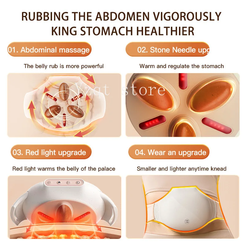 

Abdominal Rubbing Machine Massager Pro Version Heating Conditioning Stomach Stone Automatic Soft