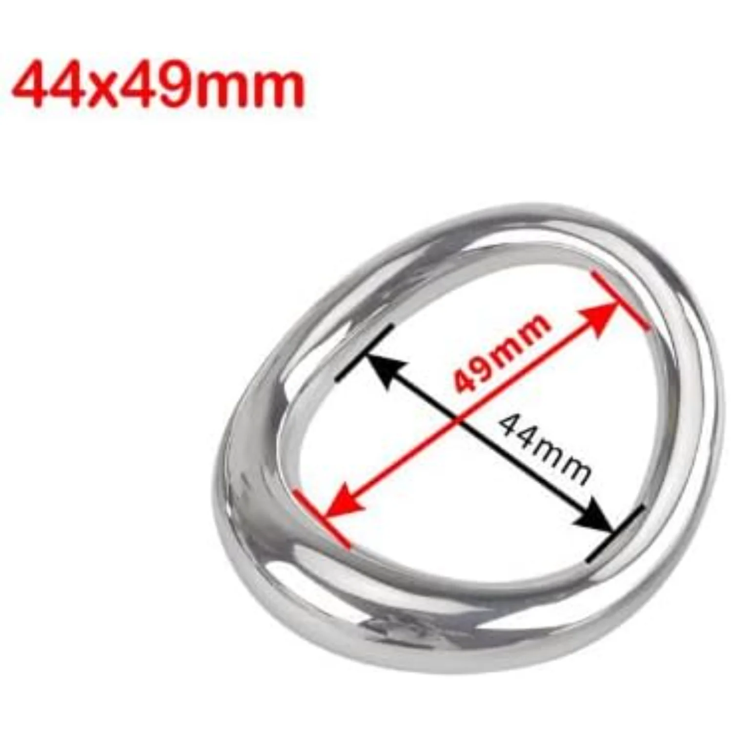 Curved Stainless Steel Delay Ring Exercise Stretch Ring Fixed Exercise Accessories（48 x 54 mm