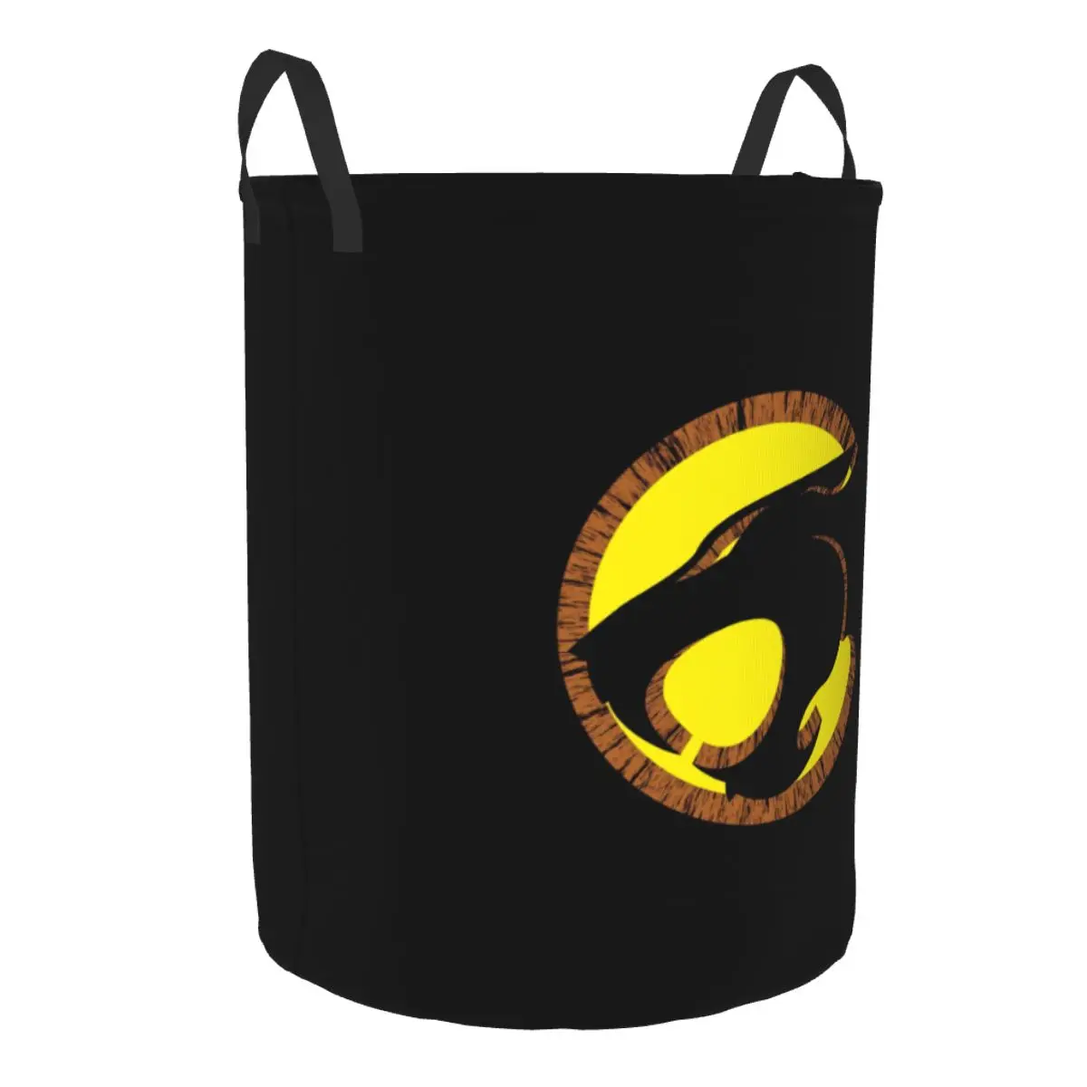 Anime Thundercats Logo Laundry Basket Foldable Cartoon Clothes Hamper for Nursery Kids Toys Storage Bag