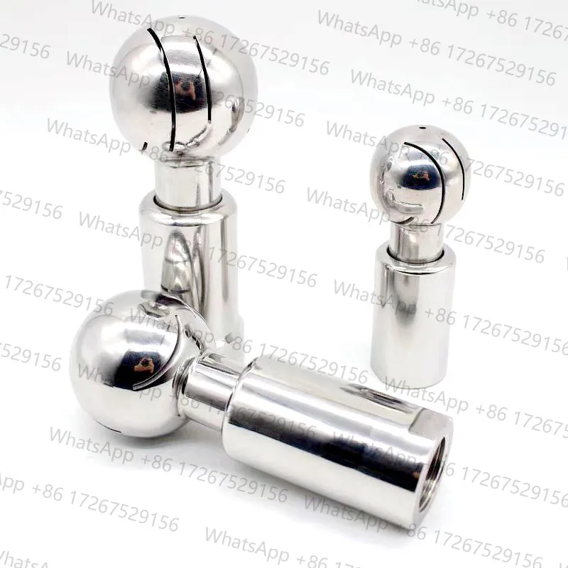 

BSP1/2 "-2" дюймов SS304 из нержавеющей стали, вращающийся шарик-распылитель, гигиеническая внутренняя резьба, чистящая головка бака CIP, покрытие на 360 градусов, фитинги для мытья