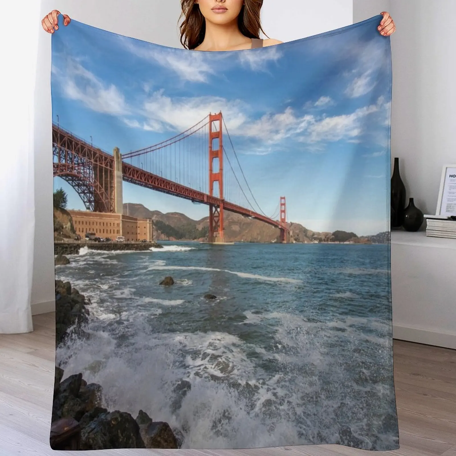 Golden Gate - San Francisco Throw Blanket No Pilling Soft Warm Blanket for Bed