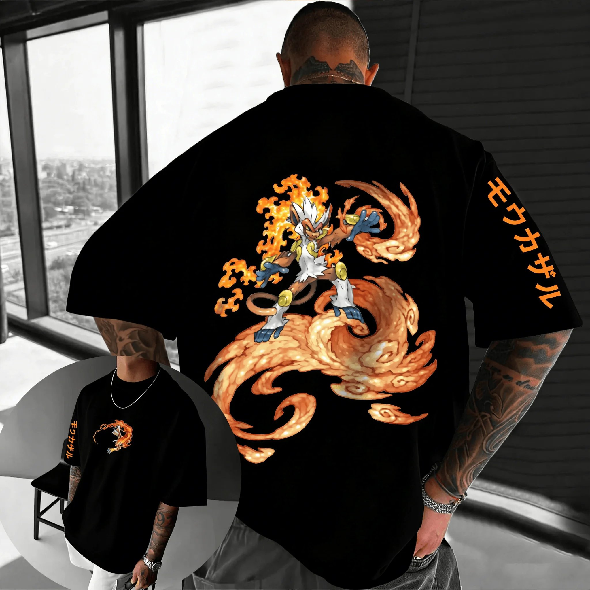 camiseta-masculina-oversized-de-algodao-estampada-com-padrao-anime-pokemon-flame-monkey-estilo-harajuku-casual-resistente-e-solta-verao-2026