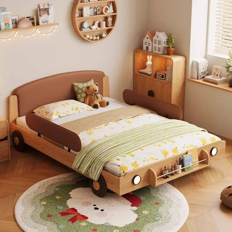 أوروبا الديكور الاطفال سرير الدرابزين الفاخرة مخصص سرير أطفال واحد تصميم خشبي الحديثة Lettino لكل أثاث بامبيني المنزل #2