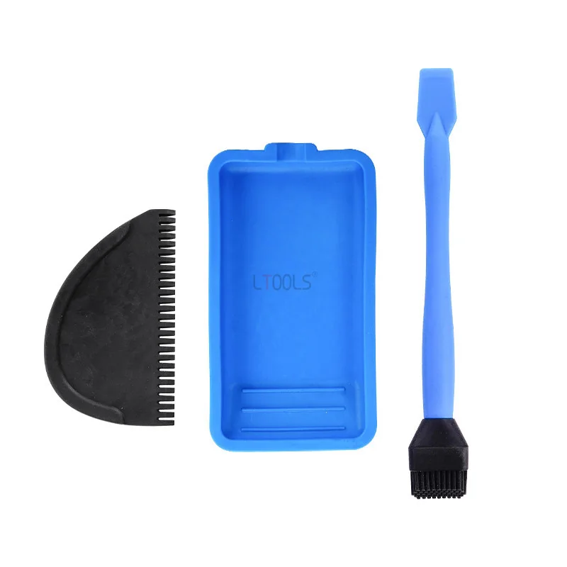 

Набор вспомогательных инструментов для клей для столяра, прочная, легкая в использовании, силиконовая чаша, разбрасывает клей, равномерно силиконовая щетка, столярные моющиеся инструменты