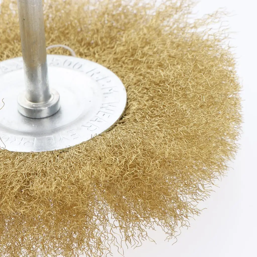 Small Diameter Wire Wheel Brush Flat Stainless Steel Brush Grinder Attachment for Rust Blending and Surface Cleaning