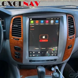 Android 13 Vertical Screen Auto Radio Carplay For Toyota Land Cruiser 100 LC100 For Lexus LX470 2002 Multimedia Player GPS Nav