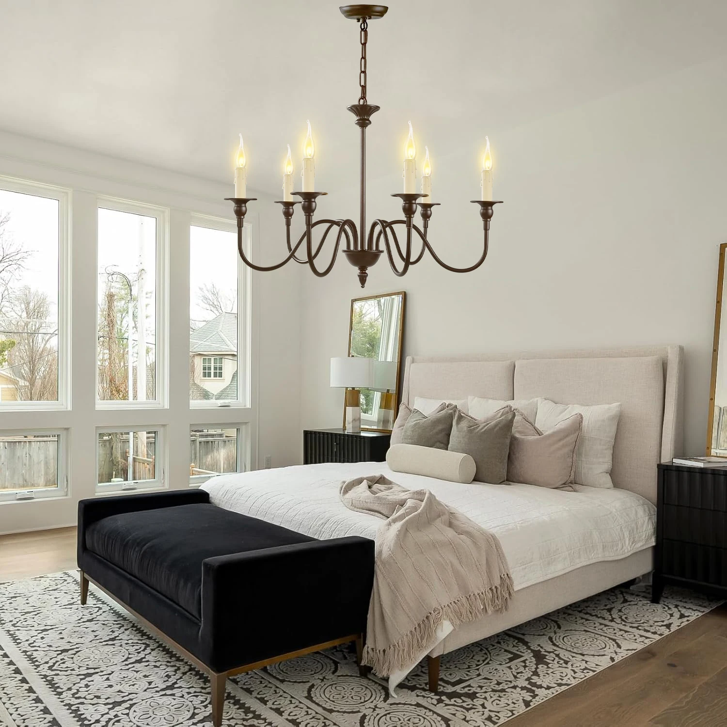 

Pendant Lamps Dining Room Chandeliers Lighting Modern LED Ceiling Chandelier Loft Lustre Hanghing Lamps For Bedroom Kitchen