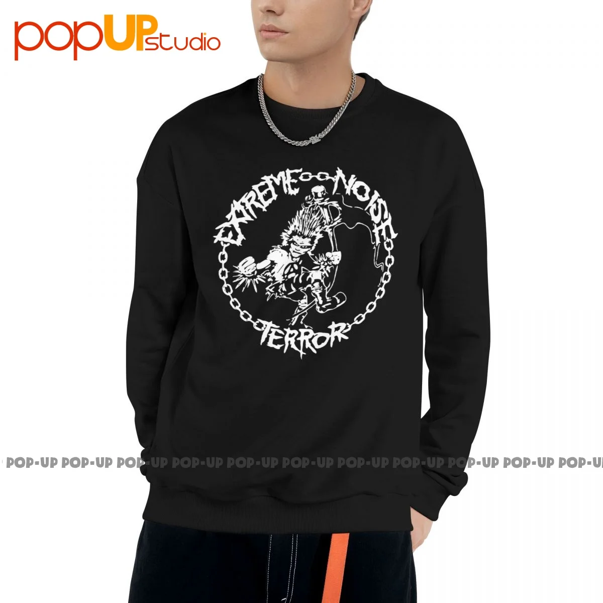 Extreme Noise Terror Band Sweatshirt Pullover Shirts Cute Style Natural Comfortable