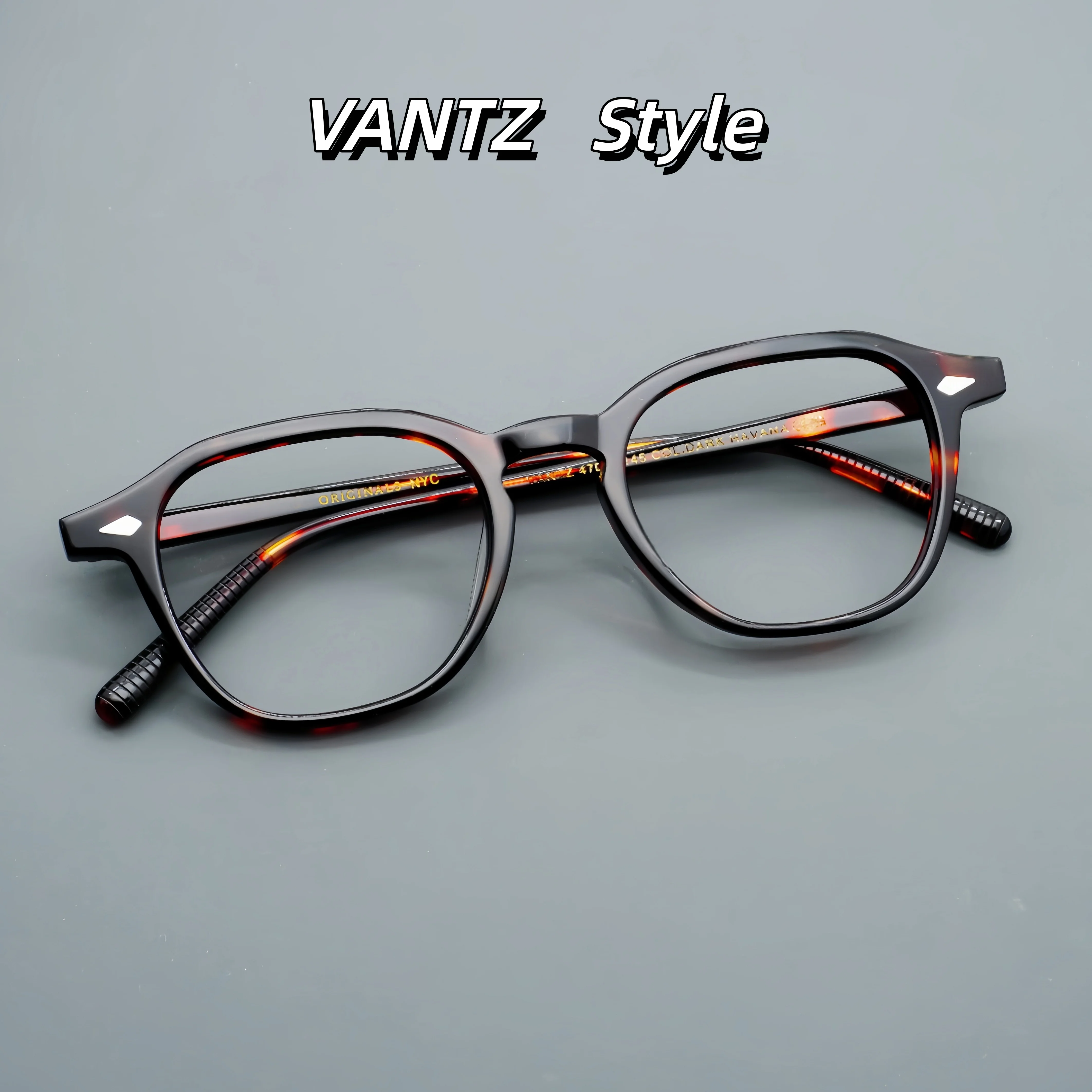 Lunettes de vue carrées en acétate style VANTZ, design inspiré de Mosco, lunettes optiques rétro de luxe pour hommes et femmes