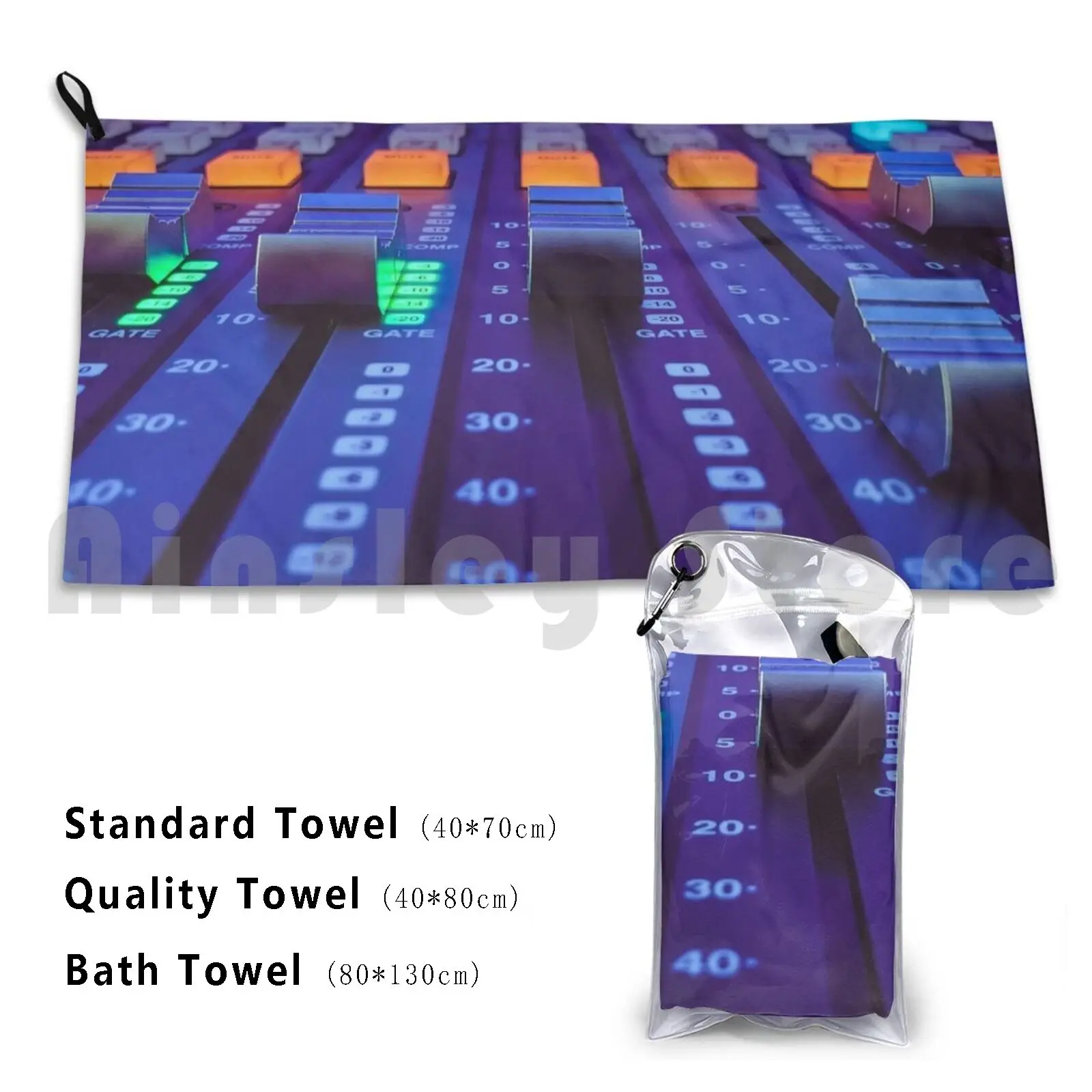 Mission Control Bath Towel Beach Cushion Console Soundboard Fader Ssl Digico Avid Midas Roadie Tentigo