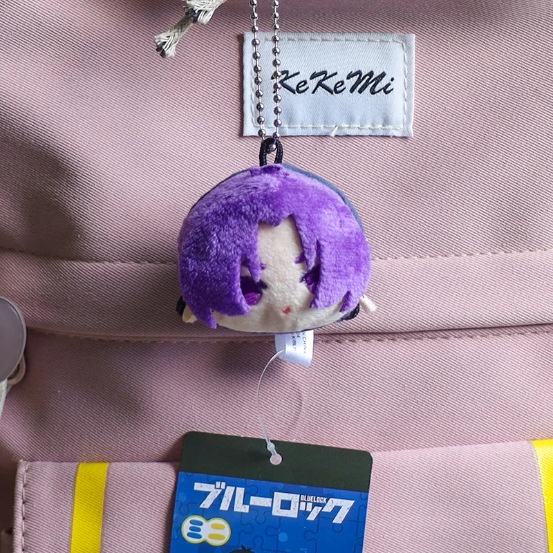 6cm Blue Lock Plush Keychains Cute Anime Pendants Bag Key Ring Key Chain Isagi Yoichi Nagi Seishiro Itoshi Rin Stuffed Doll Toys