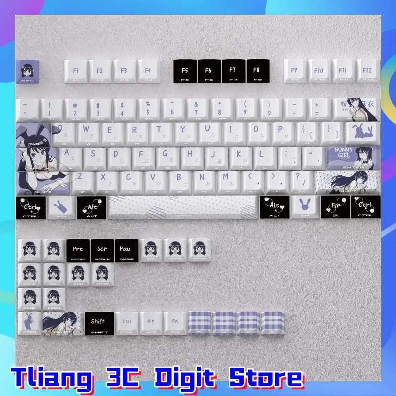 

Mai Sakurajima Theme keycap Mechanical keyboard factory height PC gaming keyboards Accessorie collection gift customized keycaps