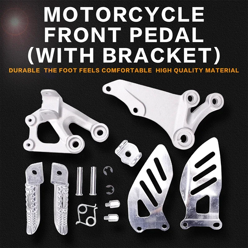 Front Foot Rests Pedal Bracket Assembly Kit For Suzuki GSXR600 GSXR750 2006 2007 2008 2009 2010 K6 06-10 Motorcycle Parts