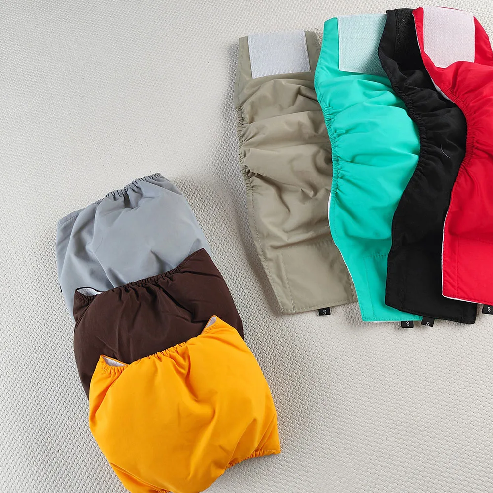 3pcs Washable Male Dogs Diapers High Absorbing Reusable Large Dog Wraps Adjustable Pet Shorts Puppy Belly Bands for Small Dogs view 2