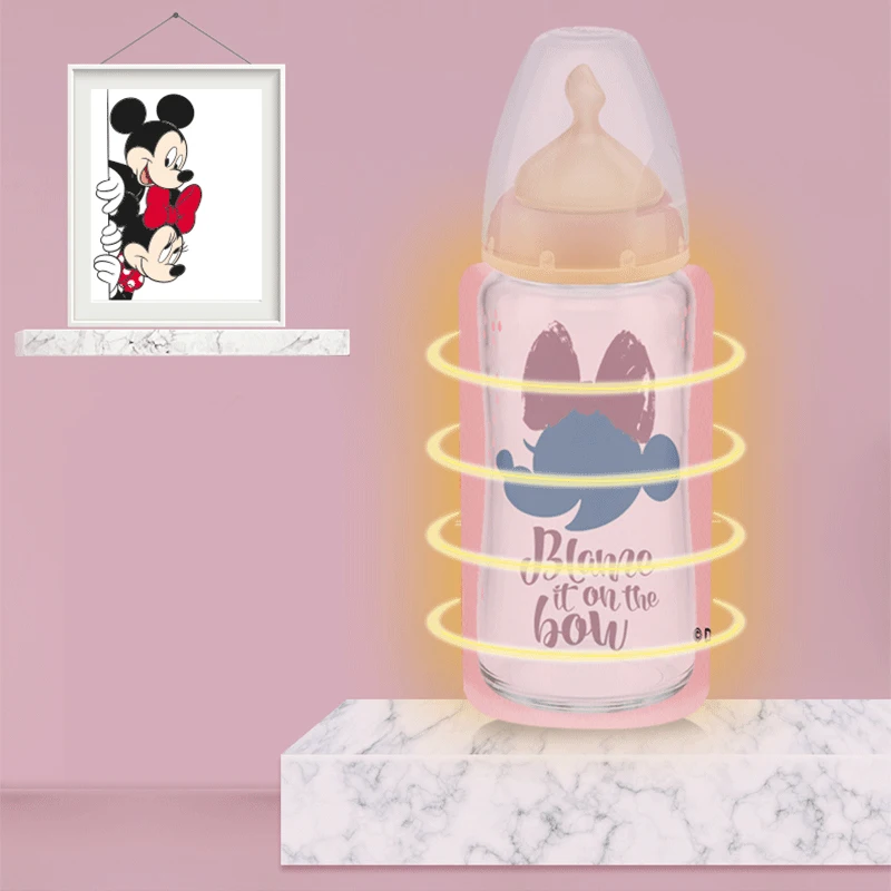 Disney USB Travel Mug Milk Warmer Heater Feeding Bottle Portable Printed Baby Nursing Bottle Insulated Storage Bag 29x15cm