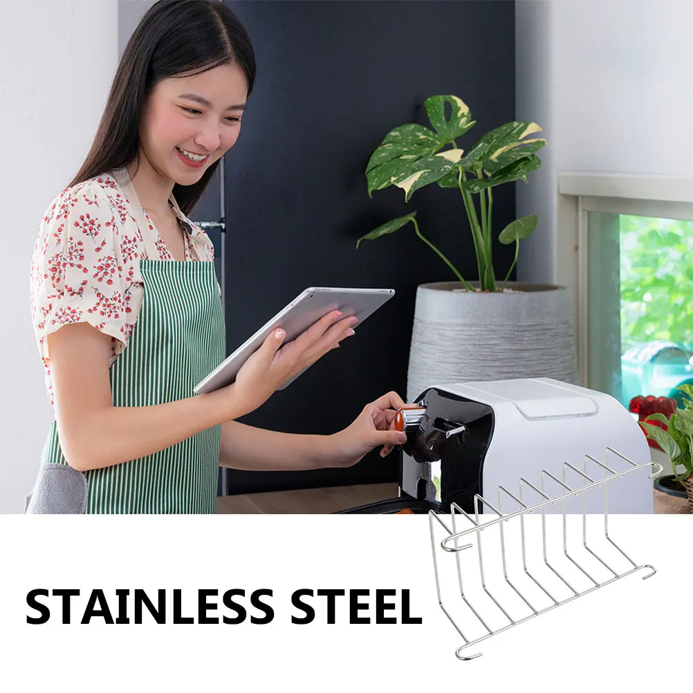 

1pcs Air Fryer Stainless Steel Bread Toast Rack Grilling Steaming Cooking Oven Accessories Household Kitchen Tool Dehydrator