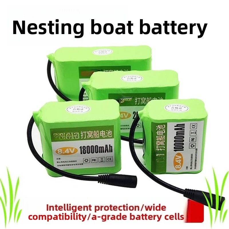 18650 Lithium Battery Pack 7.4V Nominal 8.4V Full Voltage High Capacity Spare Parts For Mai Nuo Wei RC Fishing Bait Casting Boat