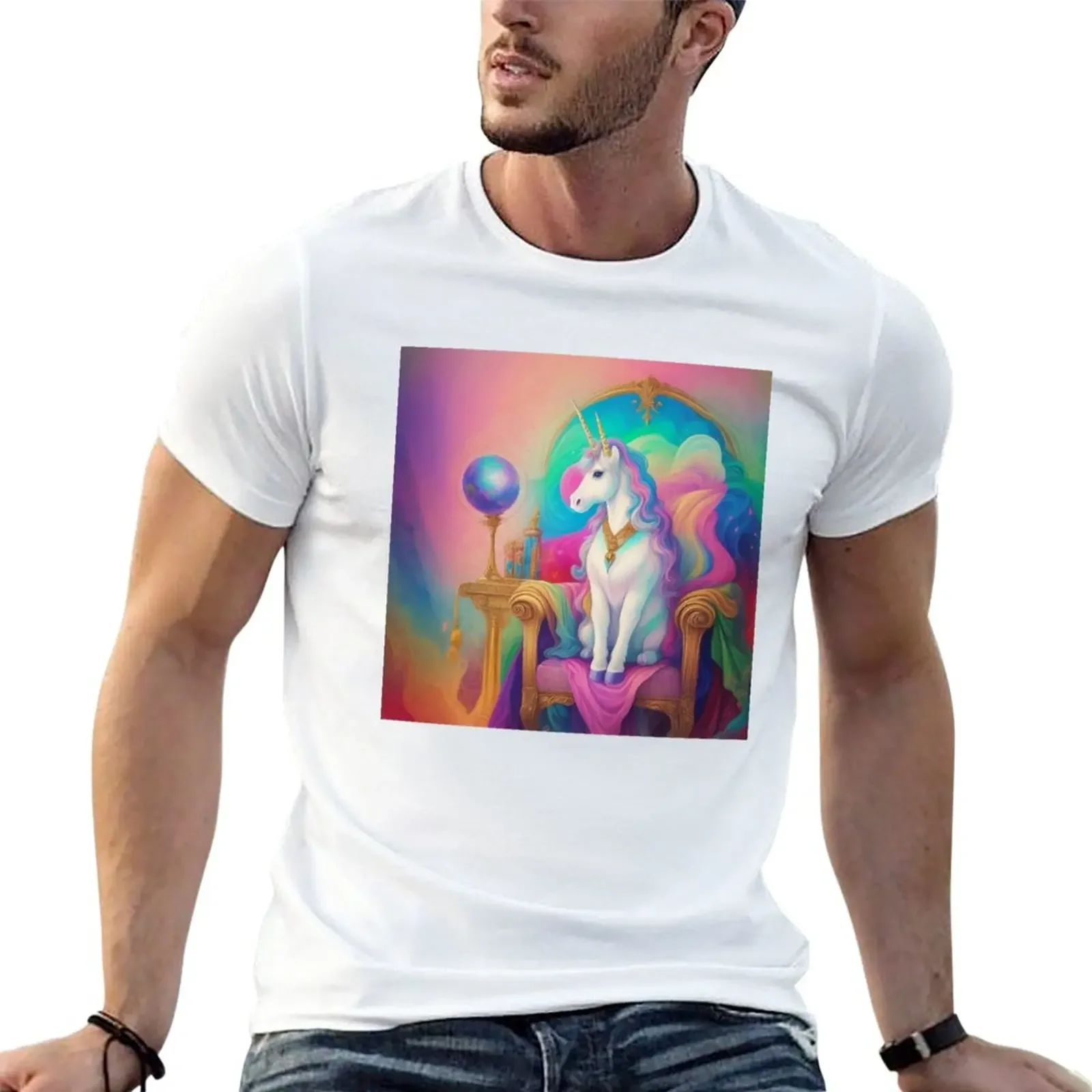 

New Unicorn Abstrack Pastel Art T-Shirt graphic t shirts boys animal print shirt mens vintage t shirts